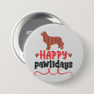 Chapa Redonda De 7 Cm Felices Pawlidays   Divertido juego de palabras