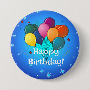 Chapa Redonda De 7 Cm Feliz cumpleaños... tiempo de celebrar!