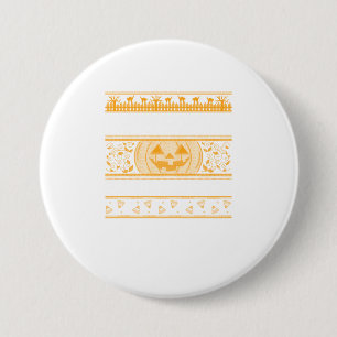 Chapa Redonda De 7 Cm Feliz Halloween Feo ter Design Pumpkins