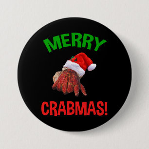 Chapa Redonda De 7 Cm ¡Feliz Navidad! Navidades graciosos heredan cangr