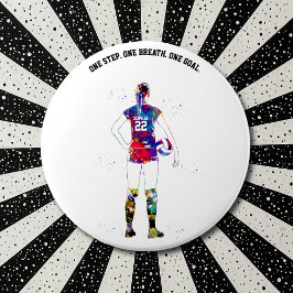 Chapa Redonda De 7 Cm Female Volleyball Player