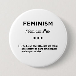 Chapa Redonda De 7 Cm feminism definition white circle