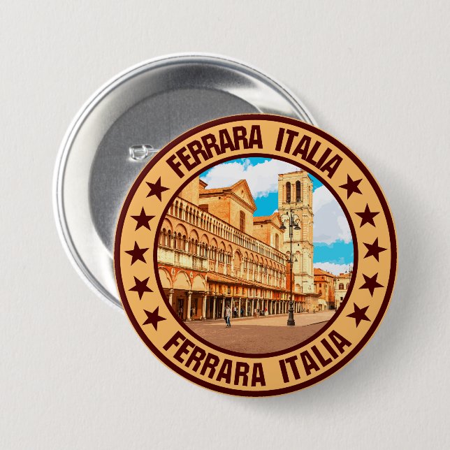 Chapa Redonda De 7 Cm Ferrara (Anverso y reverso)