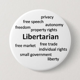 Chapa Redonda De 7 Cm Filosofía y valores libertarios