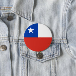 Chapa Redonda De 7 Cm Flag of Chile