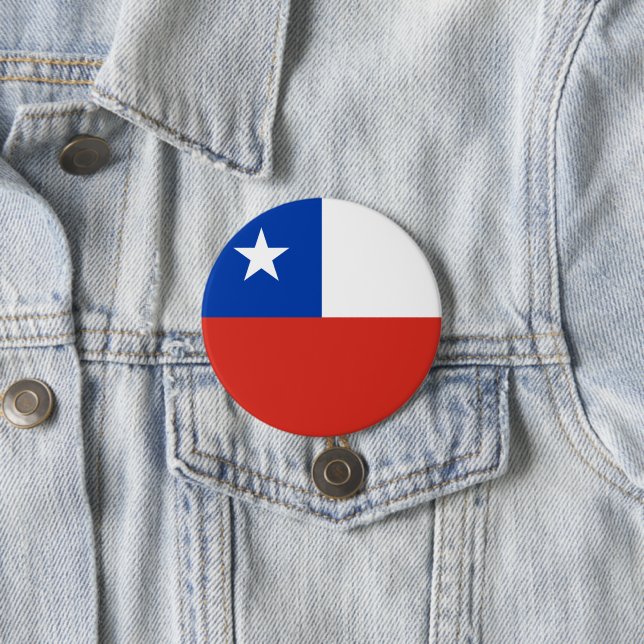 Chapa Redonda De 7 Cm Flag of Chile (In situ)