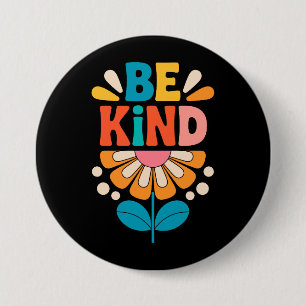 Chapa Redonda De 7 Cm Flor color de bondad - Inspiradora positiva 3
