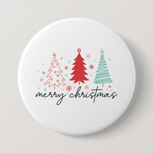 Chapa Redonda De 7 Cm Flor de Navidades silvestres