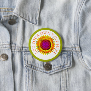 Chapa Redonda De 7 Cm Flor De Vida - Flor Geométrica 5