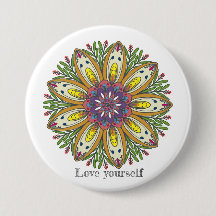 Flores de mandala ámate a ti mismo