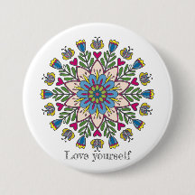 Flores de mandala ámate a ti mismo