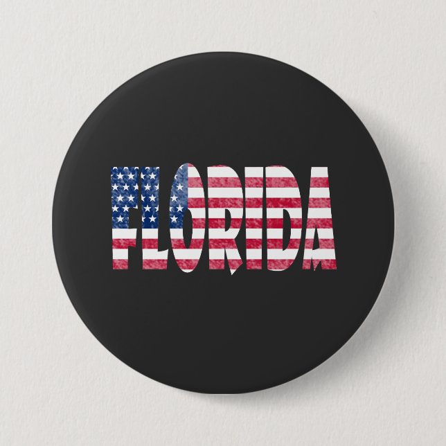 Chapa Redonda De 7 Cm Florida (Anverso)