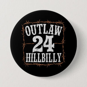 Chapa Redonda De 7 Cm Forajido Hillbilly 2024 Occidental Trump Vance 202