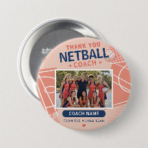Foto de equipo moderno de netball entrenador