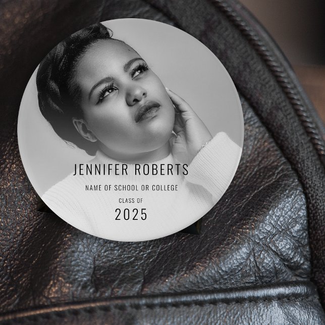 Chapa Redonda De 7 Cm Foto de graduación de moda (Subido por el creador)