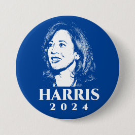 Chapa Redonda De 7 Cm Foto de la campaña electoral de kamala Harris 2024