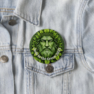Chapa Redonda De 7 Cm Foto personalizada y texto Jack en verde