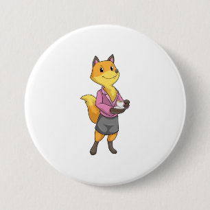 Chapa Redonda De 7 Cm Fox como secretario de la Copa de Café