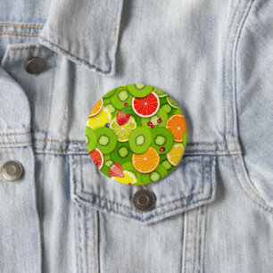 Chapa Redonda De 7 Cm Frutas de verano 2