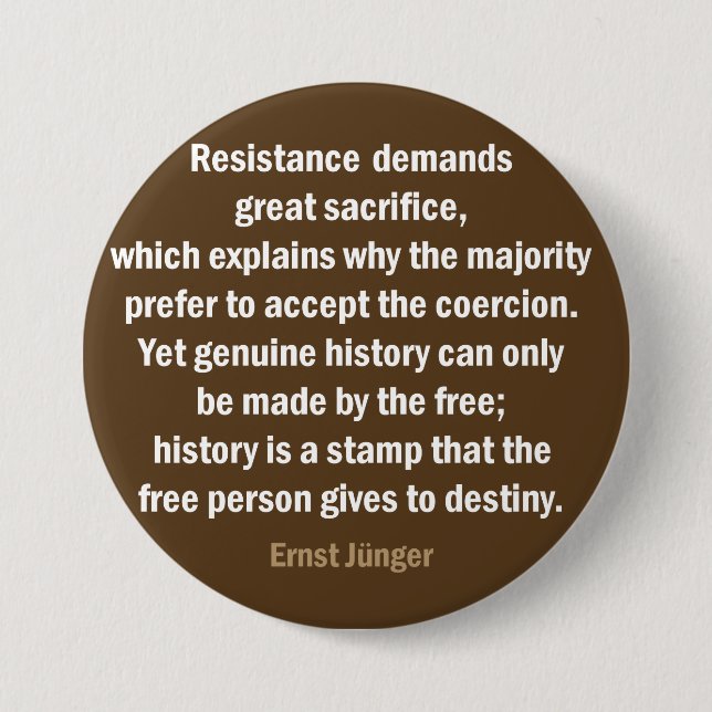 Chapa Redonda De 7 Cm Fuera de sociedad (Anverso)