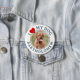 Chapa Redonda De 7 Cm Furbaby Personalizado AMO A MI PERRO