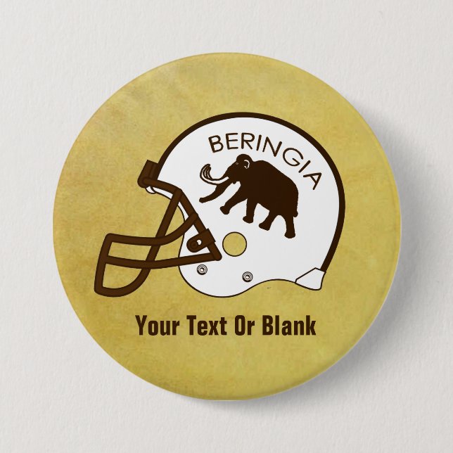 Chapa Redonda De 7 Cm Fútbol Universidad de Beringia (Anverso)