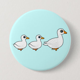 Chapa Redonda De 7 Cm Ganso del pato del pato nacional