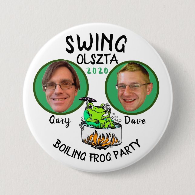 Chapa Redonda De 7 Cm Gary Swing / Dave Olszta 2020 (Anverso)