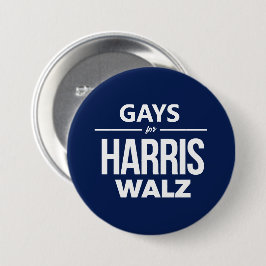 Chapa Redonda De 7 Cm Gays para Harris Walz