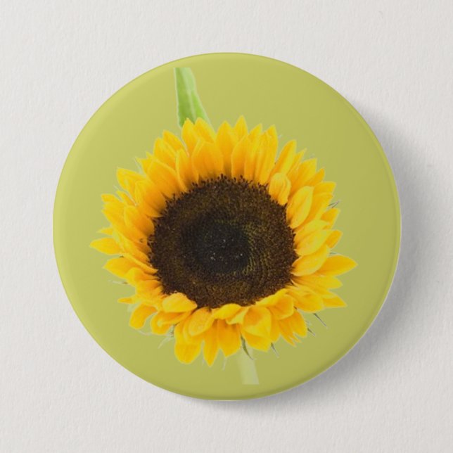Chapa Redonda De 7 Cm Girasol (Anverso)