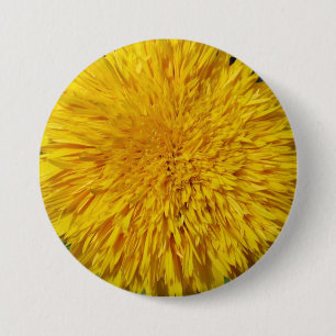 Chapa Redonda De 7 Cm Girasol del oso de peluche
