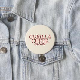 Chapa Redonda De 7 Cm Gorilla Cheer mamá