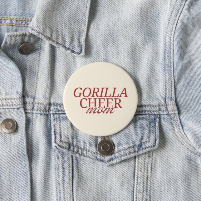 Chapa Redonda De 7 Cm Gorilla Cheer mamá (In situ)