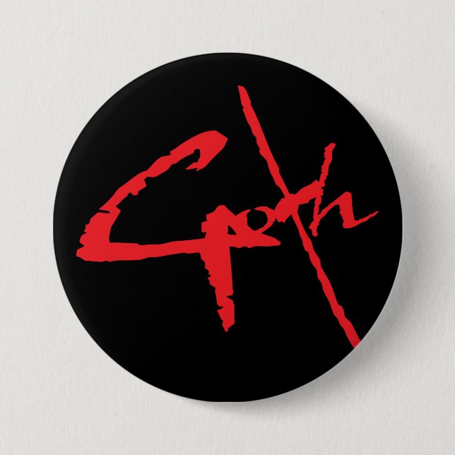 Chapa Redonda De 7 Cm goth_logo (Anverso)
