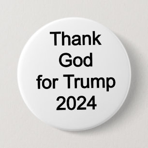 Chapa Redonda De 7 Cm Gracias a Dios por Trump 2024