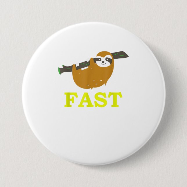 Chapa Redonda De 7 Cm Graciosa Razón Rápida Lenta Lenta Lenta Lenta Lent (Anverso)