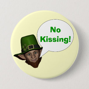 Chapa Redonda De 7 Cm Gracioso leprechaun irlandés