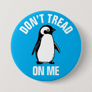Chapa Redonda De 7 Cm Gracioso meme político Penguin Tariff