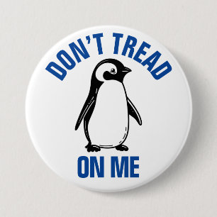 Chapa Redonda De 7 Cm Gracioso meme político Penguin Tariff