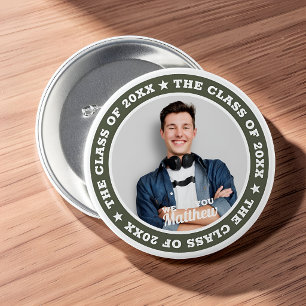 Chapa Redonda De 7 Cm Graduación La clase de la fotografía Personalizado