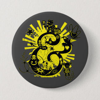Chapa Redonda De 7 Cm Graffiti Art Ampersand