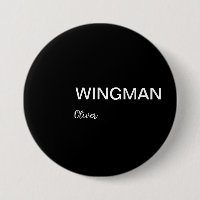 Groomsman Wingman Blanco negro personal