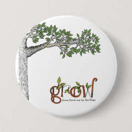 Chapa Redonda De 7 Cm Grow Pin