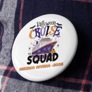 Chapa Redonda De 7 Cm Grupo de Crucero de Halloween Personalizado 