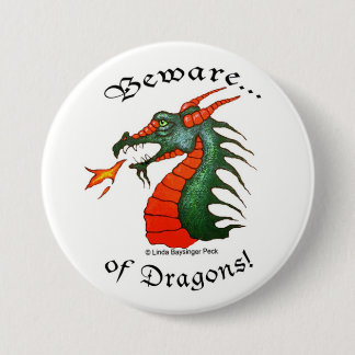 Chapa Redonda De 7 Cm Guárdese de los dragones blancos