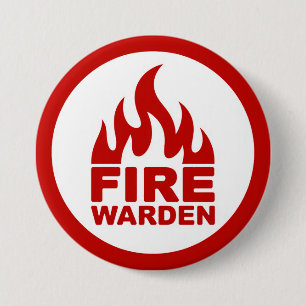 Chapa Redonda De 7 Cm Guardián de incendios