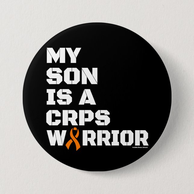 Chapa Redonda De 7 Cm Guerrero/bloque/hijo...CRPS (Anverso)