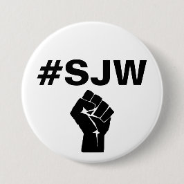 Chapa Redonda De 7 Cm Guerrero de la justicia social del #SJW