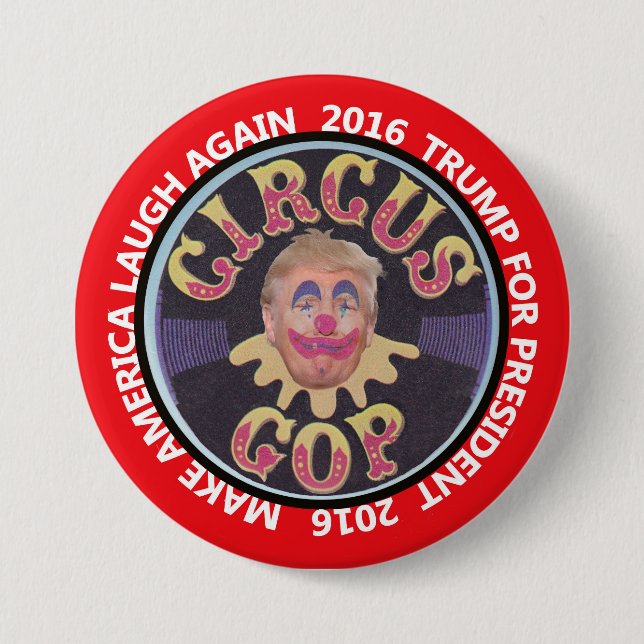 Chapa Redonda De 7 Cm Haga que América ríe otra vez (Anverso)