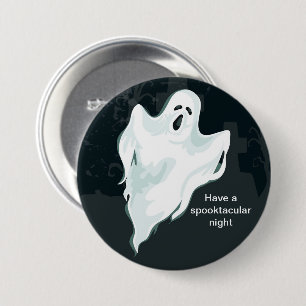 Chapa Redonda De 7 Cm Halloween Ghost Pin